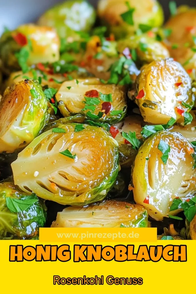 Entdecke dieses köstliche Honig-Knoblauch Rosenkohl Rezept, das deine Familie begeistern wird! Dieses einfache Rosenkohl Gericht ist perfekt für gesunde Mahlzeiten und eignet sich hervorragend als vegane Beilage. Koche mit Rosenkohl und genieße die Kombination aus süßem Honig und würzigem Knoblauch. Probiere es aus und teile deine Kreation! #HonigKnoblauchRosenkohl #GesundeRosenkohlRezepte #EinfachesRosenkohlGericht #VeganeBeilagenideen