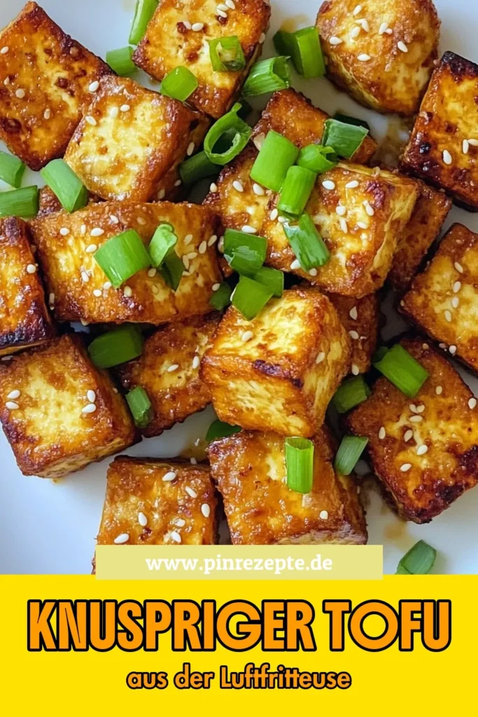 Entdecken Sie unser Rezept für knuspriger Tofu aus der Luftfritteuse – ein gesunder Snack voller Geschmack! Dieses vegane Tofu-Rezept ist einfach zuzubereiten und perfekt für jede Mahlzeit. Mit knusprigen Tofu-Würfeln, die in einer köstlichen Marinade aus Sojasauce und Gewürzen eingelegt sind, wird dieser luftfrittierte Tofu ein Hit in Ihrer Küche. Probieren Sie es aus und lassen Sie sich begeistern! #LuftfritteuseRezept #gesunderSnack #veganeTofuRezepte #knusprigerTofu