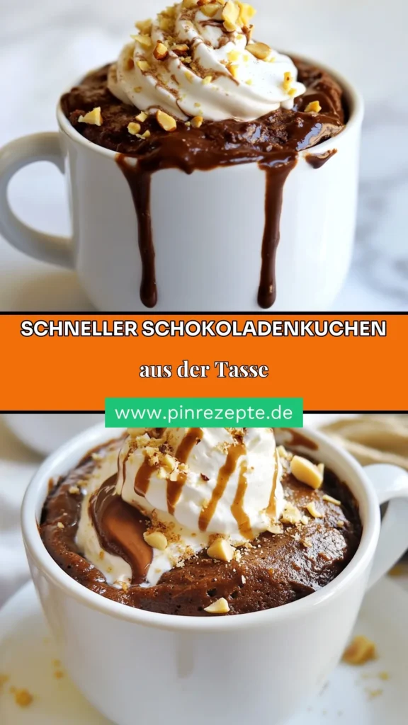 Entdecken Sie das köstliche Rezept für einen Schokoladen-Haselnuss-Tassekuchen, der in nur wenigen Minuten in der Mikrowelle zubereitet ist! Dieses Tassekuchen Rezept ist perfekt für schnelle Dessertrezepte und bringt den unverwechselbaren Geschmack von Nutella in Ihre Tasse. Genießen Sie eine süße Auszeit mit einem warmen, schokoladigen Genuss. Speichern Sie es jetzt und verwöhnen Sie sich selbst! #Tassekuchen #SchnelleDessertrezepte #MikrowellenTassekuchen #RezeptmitNutella