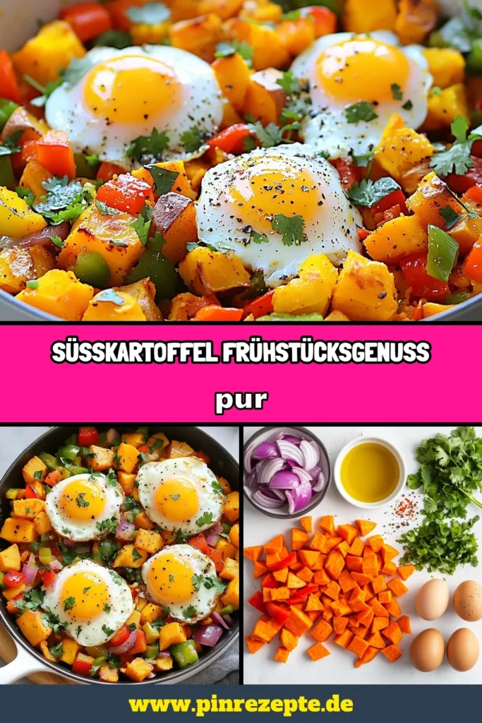 Entdecke das köstliche Süßkartoffel Frühstücks-Hash, ein gesundes Frühstück Rezept, das schnell zubereitet ist und perfekt für einen energiereichen Start in den Tag. Dieses einfache Frühstücksideen ist ideal für Vegetarier und bringt leckere Süßkartoffel Gerichte auf deinen Tisch. Verleihe deinem Frühstück mit diesem vegetarischen Hash Rezept einen neuen Dreh! Probiere es aus und teile deine Kreationen! #GesundesFrühstück #SüßkartoffelHash #VegetarischesEssen #EinfacheRezepte