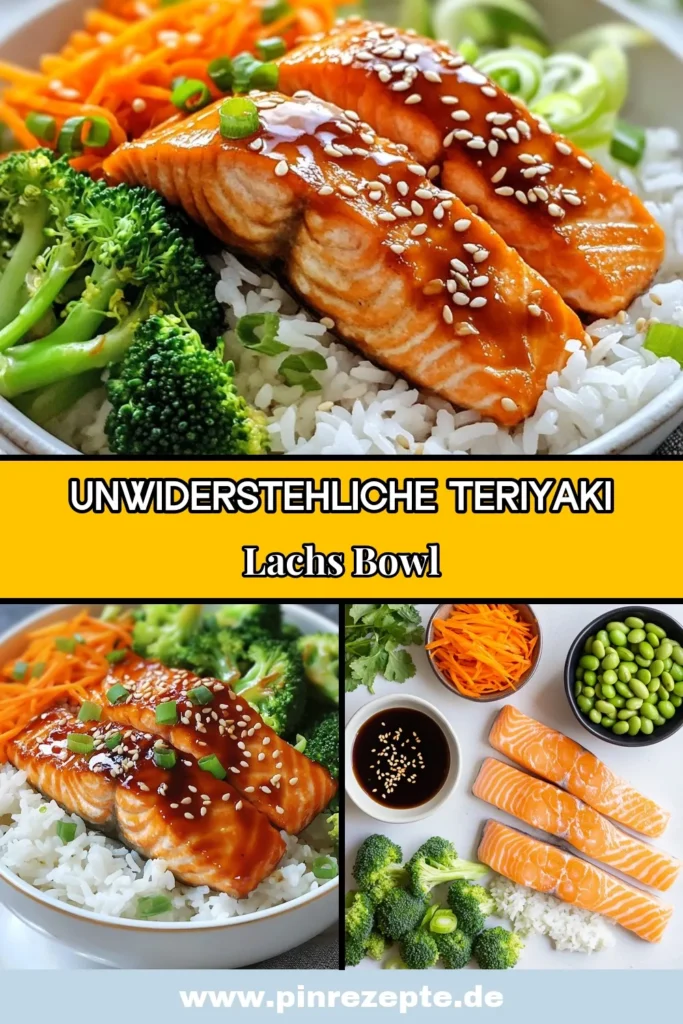 Entdecke die köstliche Welt der Teriyaki-Lachs-Reisbowl! Dieses gesunde Rezept mit Lachs, Jasminreis und Brokkoli ist perfekt für ein schnelles Abendessen. Asiatische Bowls Rezepte leicht gemacht! Mit nur wenigen Zutaten und einfacher Zubereitung zauberst du ein einfaches Lachsgericht, das beeindruckt. Probiere es aus und teile deine Kreationen! #TeriyakiLachs #RezeptMitLachs #AsiatischeBowls #EinfacheRezepte