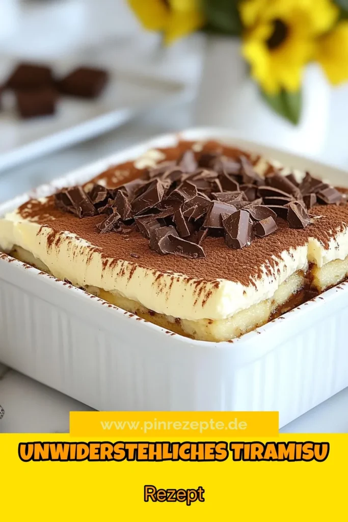 Entdecken Sie, wie einfach es ist, ein klassisches Tiramisu Rezept zu Hause zu zaubern! Dieses italienische Dessert Tiramisu überzeugt mit einer cremigen Mascarpone-Schicht und saftigen Löffelbiskuits. Unsere Schritt-für-Schritt-Anleitung zeigt Ihnen, wie Sie Tiramisu selber machen können. Perfekt für besondere Anlässe oder einfach zum Naschen. Speichern Sie dieses Rezept für später! #Tiramisu #ItalienischesDessert #SelberMachen #Mascarpone