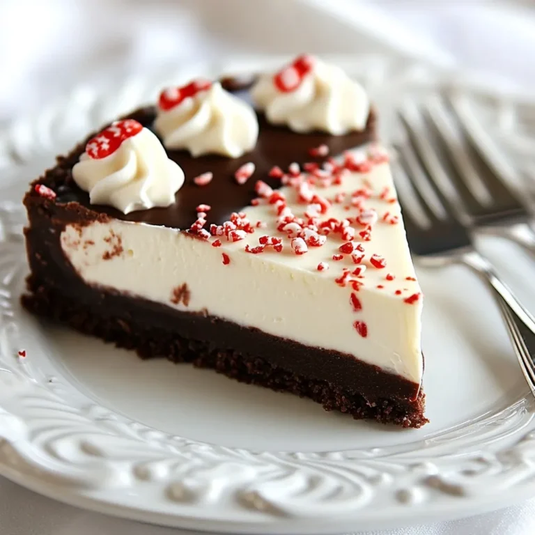 Für diesen Schokoladen-Pfefferminz-Käsekuchen benötigen Sie: - 2 Tassen Frischkäse, weich - 1 Tasse Kristallzucker - 1 Teelöffel Vanilleextrakt - 3 große Eier - 1 Tasse saure Sahne - ½ Tasse ungesüßtes Kakaopulver - 1 Teelöffel Pfefferminzextrakt - ½ Tasse halbherbe Schokoladenstücke, geschmolzen Diese Zutaten machen den Käsekuchen reich und cremig. Der Frischkäse sorgt für die perfekte Textur. Der Zucker fügt die nötige Süße hinzu, während die Eier helfen, alles zu binden. Kakaopulver bringt den Schokoladengeschmack, und der Pfefferminzextrakt gibt das besondere Aroma. Die Kruste besteht aus nur zwei Zutaten: - 1 ½ Tassen Schokoladenkekskrümel - ¼ Tasse ungesalzene Butter, geschmolzen Die Kekskrümel bringen einen knusprigen Biss. Die geschmolzene Butter macht alles zusammenhaltend. Drücken Sie die Mischung gut in die Springform, um eine feste Basis zu schaffen. Die Dekoration macht den Kuchen besonders ansprechend: - Zerdrückte Pfefferminzbonbons Diese Bonbons geben einen tollen Farbkontrast und eine knusprige Textur. Streuen Sie sie über den Käsekuchen vor dem Servieren. Sie verleihen dem Dessert ein festliches Aussehen und einen zusätzlichen Minzgeschmack. {{ingredient_image_2}} Um mit unserem Schokoladen-Pfefferminz-Käsekuchen zu starten, heize den Ofen auf 160°C vor. Fette deine Springform gut ein und lege den Boden mit Backpapier aus. In einer Schüssel vermenge die Schokoladenkekskrümel mit der geschmolzenen Butter. Rühre, bis die Krümel gleichmäßig feucht sind. Drücke die Mischung fest auf den Boden der Form. Backe die Kruste für 10 Minuten. Danach nimm sie aus dem Ofen und lasse sie abkühlen. Jetzt kommt der beste Teil! Nimm eine große Rührschüssel und schlage den weichen Frischkäse mit einem elektrischen Mixer glatt. Füge nach und nach den Kristallzucker hinzu. Mixe weiter, bis alles gut vermischt ist. Gib dann den Vanilleextrakt und die Eier einzeln hinzu. Rühre nach jeder Zugabe gut um. Jetzt kommen die saure Sahne, das Kakaopulver, der Pfefferminzextrakt und die geschmolzenen Schokoladenstücke dazu. Mische alles, bis die Füllung schön cremig ist. Gieße die Käsekuchenfüllung über die abgekühlte Kruste. Glätte die Oberfläche mit einem Spatel. Backe den Käsekuchen im Ofen für 55 bis 60 Minuten. Die Mitte soll fest, aber leicht wackelig bleiben. Schalte den Ofen aus und lass die Tür einen Spalt offen. Lass den Käsekuchen für eine Stunde im Ofen abkühlen. Nimm ihn dann heraus und lasse ihn auf Raumtemperatur abkühlen. Kühl ihn anschließend mindestens 4 Stunden, besser über Nacht. Vor dem Servieren garnierst du den Käsekuchen mit zerdrückten Pfefferminzbonbons. Um den perfekten Schokoladen-Pfefferminz-Käsekuchen zu machen, achte auf die Zutaten. Verwende frischen, weichen Frischkäse. Lasse ihn vorher etwas bei Raumtemperatur stehen. So wird er cremiger. Mixe die Masse gut, aber nicht zu lange. Das verhindert Luftblasen. Diese können Risse im Käsekuchen verursachen. Ein häufiger Fehler ist, den Käsekuchen zu lange zu backen. Die Mitte sollte leicht wackelig sein. Wenn sie zu fest ist, wird der Käsekuchen trocken. Überprüfe ihn 5-10 Minuten vor der angegebenen Zeit. Ein weiterer Fehler ist, ihn zu schnell abzukühlen. Lass die Ofentür einen Spalt offen. So kann der Käsekuchen sanft abkühlen. Für eine schöne Präsentation kannst du zerdrückte Pfefferminzbonbons verwenden. Streue sie gleichmäßig auf die Oberseite. Das gibt dem Käsekuchen einen festlichen Look. Serviere die Stücke auf hübschen Tellern. Du kannst auch etwas Schokoladensauce drüber träufeln. Ein frisches Minzblatt rundet das Ganze ab und sieht toll aus! Pro Tipps Die richtige Temperatur: Stellen Sie sicher, dass alle Zutaten, insbesondere der Frischkäse, Raumtemperatur haben, um einen glatten und klumpenfreien Käsekuchen zu erreichen. Langsame Abkühlung: Das langsame Abkühlen im Ofen verhindert Risse in der Oberfläche des Käsekuchens. Lassen Sie die Tür einen Spalt offen, während er abkühlt. Verwendung von hochwertigen Zutaten: Nutzen Sie hochwertige Schokolade und frische Pfefferminzextrakte für den besten Geschmack und ein intensives Aroma. Über Nacht kühlen: Für die beste Textur und den besten Geschmack lassen Sie den Käsekuchen über Nacht im Kühlschrank ruhen, bevor Sie ihn servieren. {{image_4}} Wenn Sie die Schokoladenkruste nicht mögen, probieren Sie eine Keksbasis. Verwenden Sie zerbröselte Butterkekse oder Graham-Cracker. Diese Optionen geben Ihnen eine süße und knusprige Kruste. Eine Nusskruste aus gemahlenen Mandeln oder Walnüssen ist auch lecker. Diese Alternativen fügen einen neuen Geschmack hinzu und passen gut zur Füllung. Sie können die Geschmacksrichtung leicht ändern. Anstelle von Pfefferminzextrakt nutzen Sie, zum Beispiel, Orangen- oder Himbeersirup. Diese Fruchtaromen machen den Käsekuchen frisch und fruchtig. Für eine Schokoladenvariation verwenden Sie statt normalem Kakao weiße Schokolade. Das ergibt einen feinen und süßen Käsekuchen. Wenn Sie eine Diät einhalten, gibt es Optionen. Ersetzen Sie den Kristallzucker durch einen Süßstoff wie Stevia oder Erythrit. Das reduziert die Kalorien und den Zucker. Verwenden Sie fettfreien Frischkäse und saure Sahne für weniger Fett. Auch die Kekskrümel können durch glutenfreie Alternativen ersetzt werden, falls nötig. So bleibt der Käsekuchen lecker und passt in Ihre Ernährungsweise. Um die Frische des Schokoladen-Pfefferminz-Käsekuchens zu bewahren, lagern Sie ihn im Kühlschrank. Wickeln Sie ihn gut in Frischhaltefolie oder legen Sie ihn in einen luftdichten Behälter. So bleibt er kühl und lecker. Der Käsekuchen bleibt im Kühlschrank etwa 5 bis 7 Tage frisch. Achten Sie auf Anzeichen von Verderb, wie einen unangenehmen Geruch oder Schimmel. Diese Hinweise zeigen, dass der Kuchen nicht mehr gut ist. Wenn Sie den Käsekuchen länger aufbewahren möchten, können Sie ihn einfrieren. Schneiden Sie ihn in Portionen und wickeln Sie jede Portion in Frischhaltefolie. Legen Sie die Portionen dann in einen gefriergeeigneten Behälter. So bleibt der Käsekuchen bis zu 3 Monate haltbar. Zum Auftauen stellen Sie die Portionen einfach über Nacht in den Kühlschrank. Das Rezept ergibt acht Stücke. Es ist ideal für eine kleine Feier oder ein Familienessen. Jeder kann ein Stück genießen und vielleicht auch zwei. Wenn du mehr Gäste hast, verdopple einfach die Zutaten. So hast du genug für alle. Ja, du kannst frische Pfefferminzblätter verwenden. Sie bringen einen tollen Geschmack. Zerkleinere die Blätter und mische sie in die Käsekuchenfüllung. Dies gibt dem Kuchen eine frische Note und sieht zudem sehr schön aus. Achte darauf, die Blätter gut zu waschen, bevor du sie benutzt. Wenn die Mitte des Käsekuchens wackelig ist, ist das normal. Der Käsekuchen sollte nach dem Backen leicht wackeln. Lasse ihn im Ofen abkühlen, wie im Rezept beschrieben. Dadurch wird er fester. Wenn er nach dem Abkühlen immer noch wackelt, lasse ihn länger im Kühlschrank. So wird er besser fest. In diesem Artikel haben wir alle wichtigen Zutaten für den Käsekuchen besprochen. Du hast gelernt, wie man die Kruste macht und die Füllung zubereitet. Wir haben auch Tipps gegeben, um die perfekte Konsistenz zu erreichen und Fehler zu vermeiden. Variationen im Rezept zeigen dir, wie du kreativ sein kannst. Abschließend ist es wichtig, dass du weißt, wie du deinen Käsekuchen richtig lagerst. Denk daran, dass ein gut gemachter Käsekuchen immer einen Platz auf deinem Tisch verdient. Viel Spaß beim Backen!