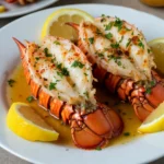 Um Knoblauchbutter-Hummer-Schwänze zuzubereiten, brauchst du: - 4 Hummer-Schwänze - 120 g ungesalzene Butter - 4 Knoblauchzehen, fein gehackt Diese Zutaten sind der Schlüssel zu einem köstlichen Gericht. Der Hummer bringt den feinen Geschmack, während die Butter und der Knoblauch die Aromen verstärken. Zusätzlich benötigst du: - 1 Teelöffel frische Petersilie, gehackt - 1 Teelöffel Zitronensaft - 1/2 Teelöffel Paprika - Salz und Pfeffer nach Geschmack Die Petersilie bringt frische Farbe, und der Zitronensaft fügt eine spritzige Note hinzu. Paprika gibt dem Gericht eine leichte Würze. Für die Garnierung empfehle ich: - Zitronenspalten zum Garnieren Das Hinzufügen von Zitronenspalten macht das Gericht ansprechender. Du kannst auch frische Kräuter anrichten, um die Farben zu beleben. Diese kleinen Details machen einen großen Unterschied in der Präsentation. {{ingredient_image_2}} Heizen Sie den Ofen auf 220 °C vor. Dieser Schritt ist wichtig, damit die Hummer-Schwänze gleichmäßig garen. Nehmen Sie eine scharfe Küchenschere und schneiden Sie die obere Schale jedes Hummer-Schwanzes der Länge nach ein. Achten Sie darauf, nicht bis zur Schwanzflosse zu schneiden. Ziehen Sie das Fleisch vorsichtig heraus. Legen Sie es so zurück, dass es über der Schale liegt. So bleibt es saftig und zart. In einem kleinen Topf schmelzen Sie die ungesalzene Butter bei niedriger Hitze. Fügen Sie vier fein gehackte Knoblauchzehen hinzu. Dünsten Sie den Knoblauch 1-2 Minuten lang, bis er gut duftet. Achten Sie darauf, dass er nicht braun wird. Rühren Sie dann frische Petersilie, Zitronensaft, Paprika, Salz und Pfeffer ein. Mischen Sie alles gut. Diese Knoblauchbutter gibt den Hummer-Schwänzen einen tollen Geschmack. Legen Sie die Hummer-Schwänze auf ein Backblech. Löffeln Sie die Knoblauchbuttermischung großzügig über jedes Tail. Achten Sie darauf, dass das Fleisch die Aromen gut aufnehmen kann. Backen Sie die Schwänze im vorgeheizten Ofen für 12-15 Minuten. Das Hummerfleisch sollte nun undurchsichtig und durchgegart sein. Wenn Sie eine knusprige Oberfläche mögen, stellen Sie das Blech in den Grill für die letzten 2 Minuten. Nehmen Sie das Blech heraus und träufeln Sie die restliche Knoblauchbutter über die Schwänze. Servieren Sie die Hummer-Schwänze sofort mit Zitronenspalten. Um das beste Aroma zu bekommen, verwenden Sie frischen Knoblauch. Der Geschmack ist viel intensiver. Schneiden Sie den Knoblauch klein, damit er gut mit der Butter vermischt wird. Die Hitze sollte niedrig sein, wenn Sie ihn in die Butter geben. So bleibt der Knoblauch hell und verliert nicht seinen Geschmack. Fügen Sie auch frische Petersilie hinzu. Sie bringt Farbe und frische Aromen. Zitronensaft gibt eine schöne Säure, die perfekt mit dem Hummer passt. Ein häufiger Fehler ist das Überkochen des Hummers. Achten Sie darauf, die Hummer-Schwänze nur 12-15 Minuten zu backen. Wenn das Fleisch zu lange im Ofen bleibt, wird es hart. Ein anderer Fehler ist, die Butter nicht genug zu würzen. Salz und Pfeffer sind wichtig. Vergessen Sie nicht, die Knoblauchbutter großzügig auf die Hummer-Schwänze zu geben. Das sorgt für mehr Geschmack. Zu Knoblauchbutter-Hummer-Schwänzen passen viele Beilagen. Ein einfacher grüner Salat bringt Frische. Auch gebratene grüne Bohnen sind eine gute Wahl. Für etwas Herzhaftes können Sie Kartoffelpüree servieren. Gegrilltes Gemüse ergänzt die Aromen gut. Letztlich sind Zitronenspalten eine tolle Garnitur. Sie verleihen Farbe und helfen, den Geschmack zu heben. Pro Tipps Frische Zutaten wählen: Verwenden Sie frische Hummer-Schwänze für den besten Geschmack und die beste Textur. Knoblauchbutter richtig zubereiten: Achten Sie darauf, den Knoblauch nur kurz anzudünsten, um ein Verbrennen zu vermeiden und den vollen Geschmack zu erhalten. Fleisch gleichmäßig garen: Verteilen Sie die Knoblauchbutter gleichmäßig über die Hummer-Schwänze, damit das Fleisch die Aromen gut aufnehmen kann. Grillfunktion nutzen: Nutzen Sie die Grillfunktion am Ende des Backvorgangs, um eine köstliche, knusprige Oberfläche zu erzielen. {{image_4}} Wenn Sie neue Aromen wünschen, probieren Sie verschiedene Gewürze. Statt Paprika können Sie Chili verwenden. Dies gibt dem Gericht eine leichte Schärfe. Auch Kreuzkümmel oder Fenchelsamen können spannende Geschmäcker hinzufügen. Eine Mischung aus italienischen Kräutern, wie Oregano und Thymian, bringt mediterranes Flair. Experimentieren Sie, um die perfekte Mischung für Ihren Geschmack zu finden. Hummer-Schwänze können durch pflanzliche Optionen ersetzt werden. Eine gute Wahl sind Sellerie oder Jackfruit. Diese bieten eine ähnliche Textur. Für die Knoblauchbutter verwenden Sie vegane Butter oder Olivenöl. Fügen Sie etwas Zitronensaft und frische Kräuter hinzu. So erhalten Sie einen leckeren, veganen Genuss, der den Hummer-Schwänzen nahekommt. Um Ihrem Gericht mehr Tiefe zu geben, denken Sie an zusätzliche Zutaten. Ein Spritzer Weißwein in der Knoblauchbutter sorgt für einen feinen Geschmack. Auch ein Hauch von Honig bringt eine süße Note. Für mehr Textur können Sie gehackte Nüsse, wie Mandeln oder Walnüsse, hinzufügen. Diese sorgen für einen knusprigen Kontrast zum zarten Fleisch. Wenn Sie Hummer-Schwänze übrig haben, lagern Sie sie richtig. Lassen Sie die Schwänze zuerst abkühlen. Wickeln Sie sie dann in Frischhaltefolie oder Aluminiumfolie. Dies hilft, die Feuchtigkeit zu halten. Legen Sie die eingewickelten Schwänze in einen luftdichten Behälter. So bleibt der Geschmack frisch. Stellen Sie den Behälter in den Kühlschrank. Um die Hummer-Schwänze erneut zu erhitzen, nutzen Sie den Ofen. Heizen Sie ihn auf 180 °C vor. Legen Sie die Hummer-Schwänze auf ein Backblech. Bedecken Sie sie mit Folie, damit sie nicht austrocknen. Erwärmen Sie sie für etwa 10 Minuten. Überprüfen Sie das Fleisch, bis es heiß ist. So bleibt die Zartheit erhalten und der Geschmack bleibt frisch. Im Kühlschrank halten sich die Hummer-Schwänze bis zu zwei Tage. Achten Sie darauf, sie gut verpackt zu lagern. Im Gefrierschrank können sie bis zu drei Monate haltbar sein. Stellen Sie sicher, dass die Schwänze luftdicht verpackt sind. Dies schützt sie vor Gefrierbrand. So haben Sie jederzeit leckere Hummer-Schwänze zur Hand! Hummer-Schwänze müssen 12-15 Minuten im Ofen bleiben. Bei 220 °C (425 °F) backen sie schnell. Das Fleisch wird undurchsichtig, wenn es gar ist. Wenn du eine knusprige Oberfläche magst, stell sie für die letzten 2 Minuten unter den Grill. So wird das Ganze schön goldbraun. Zu Knoblauchbutter-Hummer-Schwänzen passen viele Beilagen gut. Hier sind einige Ideen: - Ein frischer grüner Salat - Knuspriges Brot zum Dippen in die Butter - Reis oder Quinoa für einen herzhaften Biss - Geröstetes Gemüse für mehr Farbe und Geschmack Diese Beilagen ergänzen den reichen Geschmack der Hummer-Schwänze perfekt. Ja, du kannst gefrorene Hummer-Schwänze verwenden. Lasse sie vorher im Kühlschrank auftauen. So bleibt das Fleisch zart. Die Zubereitung bleibt gleich. Du musst nur darauf achten, dass sie gut durchgegart sind. Achte auf die feste undurchsichtige Farbe des Fleisches. In diesem Artikel habe ich die wichtigsten Schritte für die Zubereitung von Knoblauchbutter-Hummer-Schwänzen dargestellt. Wir haben die Hauptzutaten, Tipps und Variationen besprochen. Ich hoffe, du fühlst dich jetzt sicherer bei der Zubereitung. Denke daran, dass die richtigen Gewürze und Beilagen den Unterschied ausmachen. Experimentiere ruhig mit neuen Ideen. Die genauen Lagerhinweise helfen dir, die Reste frisch zu halten. Guten Appetit!