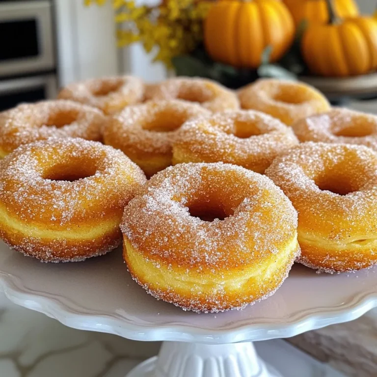 Um diese leckeren Donuts zu machen, brauchen Sie einige Grundzutaten. Hier ist die Liste: - 1 Tasse Weizenmehl (allzweck) - 1/2 Tasse Vollkornmehl - 1 Teelöffel Backpulver - 1/2 Teelöffel Natron - 1/2 Teelöffel Salz - 1/2 Tasse Kristallzucker - 1/2 Tasse brauner Zucker, fest gepackt - 1/2 Tasse Buttermilch - 1/3 Tasse Kürbispüree (aus der Dose oder frisch) - 1 großes Ei - 1 Teelöffel Vanilleextrakt - 1/4 Tasse geschmolzene ungesalzene Butter Diese Zutaten geben den Donuts ihre besondere Textur und den tollen Geschmack. Die Gewürze machen den Unterschied. Sie brauchen: - 1 Teelöffel gemahlener Zimt - 1/2 Teelöffel gemahlene Muskatnuss - 1/2 Teelöffel gemahlener Ingwer - 1/4 Teelöffel gemahlene Nelken Diese Gewürze bringen die Aromen des Herbstes in Ihre Küche. Sie sorgen für eine warme, einladende Note. Achten Sie darauf, frische Zutaten zu wählen. Hier sind einige Tipps: - Mehl: Wählen Sie ein gutes Allzweckmehl. Vollkornmehl gibt mehr Geschmack. - Zucker: Verwenden Sie braunen Zucker, da er Feuchtigkeit und Tiefe bringt. - Kürbispüree: Frisches Kürbispüree hat mehr Geschmack als die Dose. - Gewürze: Achten Sie darauf, dass Ihre Gewürze frisch sind. Alte Gewürze verlieren ihren Geschmack. Mit diesen Zutaten und Tipps machen Sie die besten Buttermilk Pumpkin Spice Donuts! {{ingredient_image_2}} Heize zuerst deinen Ofen auf 175 °C vor. Das ist die perfekte Temperatur für unsere Donuts. Fette dann eine Donutform mit etwas Kochspray oder Öl ein. So bleiben die Donuts nicht kleben und lassen sich leicht herausnehmen. Nimm eine große Schüssel und siebe das Weizenmehl, das Vollkornmehl, das Backpulver, den Natron und das Salz hinein. Füge auch die Gewürze hinzu: Zimt, Muskatnuss, Ingwer und Nelken. Diese Gewürze geben den Donuts ihren tollen Geschmack. Mische alles gut und stelle die Schüssel beiseite. In einer separaten Schüssel verquirle den Kristallzucker und den braunen Zucker. Gib die Buttermilch, das Kürbispüree, das Ei und den Vanilleextrakt dazu. Rühre alles, bis die Mischung schön glatt ist. Das Kürbispüree sorgt für eine saftige Textur. Jetzt kommt der spannende Teil! Füge die geschmolzene Butter zur feuchten Mischung hinzu. Rühre alles gut durch. Dann falte vorsichtig die trockenen Zutaten unter die feuchten. Achte darauf, nicht zu lange zu rühren. Ein paar Klümpchen sind okay. Löffle den Teig in die Donutformen und fülle sie bis zu 3/4 voll. Schiebe die Donutform in den vorgeheizten Ofen. Backe die Donuts für 12 bis 15 Minuten. Überprüfe mit einem Zahnstocher, ob sie fertig sind. Wenn der Zahnstocher sauber herauskommt, sind die Donuts bereit. Lass sie etwa 5 Minuten in der Form abkühlen, bevor du sie auf ein Kuchengitter legst. So wird die Außenseite schön knusprig. Wenn du magst, wälze die Donuts in Zimtzucker für einen süßen Kick! Um den perfekten Teig für die Buttermilk Pumpkin Spice Donuts zu machen, müssen Sie vorsichtig sein. Beginnen Sie mit den trockenen Zutaten. Mischen Sie Mehl, Backpulver, Natron, Salz und Gewürze in einer großen Schüssel. Das Sieben hilft, Klumpen zu vermeiden. In einer anderen Schüssel vermengen Sie die feuchten Zutaten. Verquirlen Sie Zucker, Buttermilch, Kürbispüree, Ei und Vanille. Mischen Sie alles gut, bis es glatt ist. Fügen Sie dann die geschmolzene Butter hinzu und mischen Sie erneut. Jetzt kommen die trockenen Zutaten dazu. Falten Sie diese vorsichtig unter die feuchten Zutaten. Seien Sie sanft; ein paar Klümpchen sind in Ordnung. Übermixen Sie den Teig nicht, sonst werden die Donuts zäh. Für das Topping sind Zimtzucker und Puderzucker perfekte Optionen. Zimtzucker bringt den klassischen Herbstgeschmack. Mischen Sie einfach Zucker mit Zimt in einer kleinen Schüssel. Wälzen Sie die noch warmen Donuts in dieser Mischung. Wenn Sie es süßer mögen, probieren Sie Puderzucker. Einfach den Puderzucker über die Donuts streuen. Für einen besonderen Touch können Sie auch eine leichte Schokoladenglasur machen. Diese passt hervorragend zu den Gewürzen im Donut. Ein häufiger Fehler ist das Übermixen des Teigs. Das kann die Donuts hart machen. Ein weiterer Fehler ist, die Donuts zu lange zu backen. Überprüfen Sie die Donuts nach 12 Minuten. Ein Zahnstocher sollte sauber herauskommen. Auch das Fetten der Donutform ist wichtig. Vergessen Sie nicht, dies zu tun, um ein Ankleben zu vermeiden. Wenn Sie diese Tipps beachten, werden Ihre Donuts immer köstlich und saftig. Pro Tipps Frisch gebacken: Verwenden Sie frisches Kürbispüree für einen intensiveren Geschmack und eine bessere Textur. Teig nicht übermixen: Achten Sie darauf, den Teig nur zu mischen, bis die trockenen Zutaten eingearbeitet sind, um zähe Donuts zu vermeiden. Abkühlzeit: Lassen Sie die Donuts nach dem Backen in der Form abkühlen, um ein Brechen zu vermeiden und die Form zu behalten. Verzierung: Für zusätzlichen Geschmack können Sie die Donuts vor dem Wälzen in Zimtzucker mit geschmolzener Butter bestreichen. {{image_4}} Glutenfreie Donuts sind einfach zu machen. Ersetzen Sie das Weizenmehl durch eine glutenfreie Mischung. Achten Sie darauf, dass die Mischung Xanthan enthält. Das hilft, den Teig zusammenzuhalten. Verwenden Sie auch Maisstärke oder Reisflour, um die Textur zu verbessern. Diese Donuts bleiben saftig und lecker. Für vegane Donuts können Sie die Eier durch Apfelmus oder Leinsamen ersetzen. Mischen Sie einen Esslöffel Leinsamen mit drei Esslöffeln Wasser. Lassen Sie es fünf Minuten ruhen, bis es dick wird. Statt Buttermilch verwenden Sie Pflanzenmilch und fügen etwas Essig hinzu. Das gibt den Donuts die nötige Säure. Diese Alternativen sind einfach und schmecken großartig. Fügen Sie Schokoladenstückchen oder Nüsse zur Teigmischung hinzu. Das gibt den Donuts einen köstlichen Crunch. Verwenden Sie etwa eine halbe Tasse Schokoladenstückchen oder grob gehackte Nüsse. Diese Varianten sorgen für eine spannende Geschmacksnote. Experimentieren Sie mit verschiedenen Nussarten, wie Walnüsse oder Pekannüsse, um den perfekten Biss zu finden. Um die Buttermilk Pumpkin Spice Donuts frisch zu halten, lege sie in einen luftdichten Behälter. Das schützt sie vor Feuchtigkeit und hält sie weich. Du kannst sie auch mit Plastikfolie einwickeln. Achte darauf, die Donuts vollständig abkühlen zu lassen, bevor du sie lagerst. Wenn du die Donuts für später aufbewahren möchtest, friere sie ein. Lege sie auf ein Backblech und friere sie für eine Stunde ein. Danach kannst du sie in einen Gefrierbeutel geben. So bleiben sie bis zu drei Monate frisch. Zum Auftauen lege sie einfach bei Raumtemperatur für etwa 30 Minuten auf einen Teller. Du kannst sie auch im Ofen bei 150 Grad Celsius für einige Minuten aufwärmen. Im Kühlschrank bleiben die Donuts etwa eine Woche frisch. Achte darauf, sie in einem luftdichten Behälter zu lagern. So verhindern sie, dass sie trocken werden. Wenn du sie länger aufbewahren möchtest, ist das Einfrieren die bessere Wahl. Ja, Sie können frisches Kürbispüree verwenden. Es hat einen tollen Geschmack. Achten Sie darauf, dass das Püree gut püriert ist. Frisches Püree kann aber etwas mehr Feuchtigkeit haben. Das kann die Konsistenz der Donuts beeinflussen. Wenn es zu feucht ist, fügen Sie etwas mehr Mehl hinzu, damit der Teig nicht zu nass wird. Die Backzeit beträgt 12 bis 15 Minuten. Überprüfen Sie die Donuts, indem Sie einen Zahnstocher hineinstecken. Er sollte sauber herauskommen, wenn sie fertig sind. Wenn der Zahnstocher noch Teig hat, backen Sie sie etwas länger. Achten Sie darauf, dass Sie die Donuts nicht überbacken, damit sie saftig bleiben. Diese Donuts sind in vielen Bäckereien und Cafés erhältlich. Einige Supermärkte bieten auch frische Donuts an. Falls Sie sie nicht finden, können Sie sie leicht zu Hause backen. Es macht Spaß, und der Duft beim Backen ist einfach herrlich! Wenn Sie keine Buttermilch haben, können Sie Milch verwenden. Fügen Sie einen Esslöffel Zitronensaft oder Essig hinzu. Lassen Sie es ein paar Minuten stehen, damit es gerinnt. Dies gibt einen ähnlichen Geschmack wie Buttermilch. Alternativ können Sie auch Joghurt oder saure Sahne verwenden. Buttermilk Pumpkin Spice Donuts sind einfach zuzubereiten und voller Geschmack. Wir haben wichtige Zutaten, Tipps zur Zubereitung und hilfreiche Lagerhinweise besprochen. Achte beim Mixen des Teigs auf die richtige Technik, um die besten Donuts zu backen. Ob mit tollen Toppings oder besonderen Varianten, die Möglichkeiten sind groß. Nutze die angegebenen Tipps aus, um Fehler zu vermeiden. So stehen leckeren Donuts nichts mehr im Weg. Probiere es aus und genieße jeden Bissen!