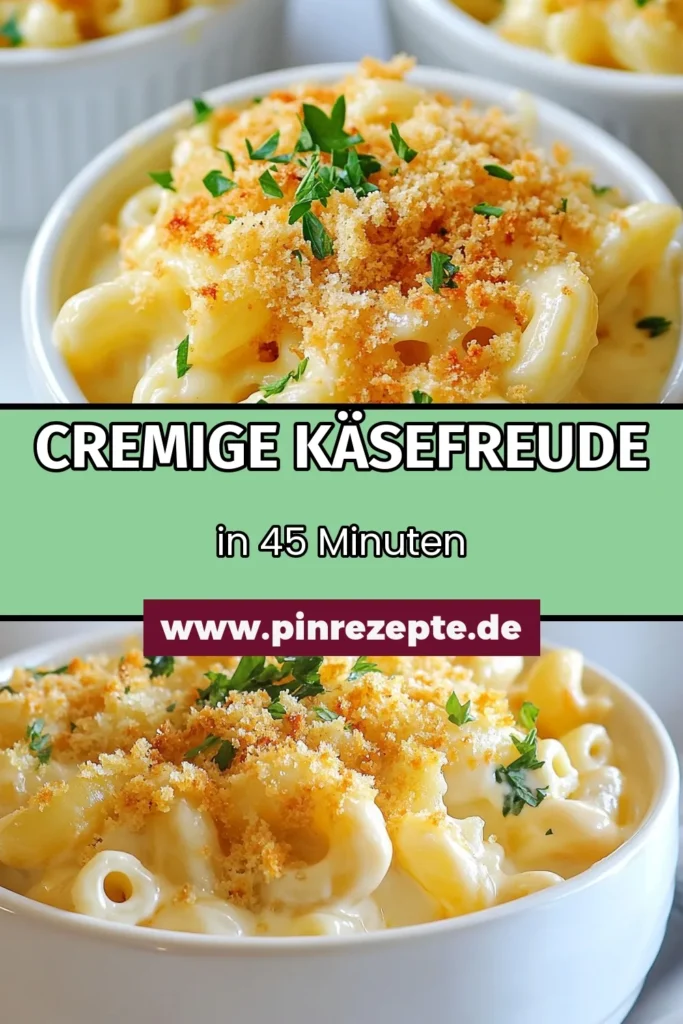 Entdecke das ultimative Rezept für cremige Makkaroni und Käse! Dieses einfache weiße Cheddar-Makkaroni Rezept kombiniert die perfekte cremige Käsesoße mit knusprigem Panko-Belag und sorgt für ein köstliches Käseauflauf Erlebnis. Ideal für Familienessen oder besondere Anlässe. Probiere das beste Mac and Cheese Rezept und beeindrucke deine Gäste! Speichere dir dieses Rezept für später! #Makkaroni #MacandCheese #Käseauflauf #Rezeptideen