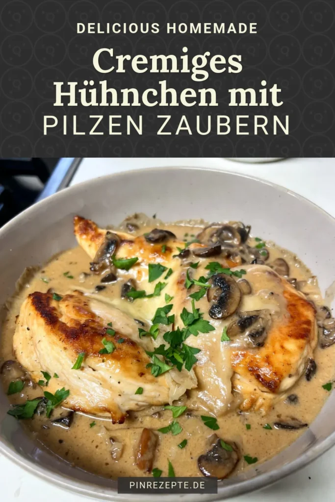 Entdecken Sie dieses köstliche cremige Parmesan-Hühnchen mit Pilzen – ein einfaches Hühnchenrezept, das jeder lieben wird! Mit saftigen Hähnchenbrustfilets, zarten Champignons und einer leckeren cremigen Pilzsauce wird Ihr Abendessen zum Highlight. Ob für Familie oder Freunde, mit diesem Parmesan-Hühnchen Rezept beeindrucken Sie alle. Probieren Sie es aus und lassen Sie sich von den Aromen verzaubern! #CremigesParmesanHühnchen #HühnchenMitPilzen #CremigePilzsauce #EinfachesHühnchenrezept