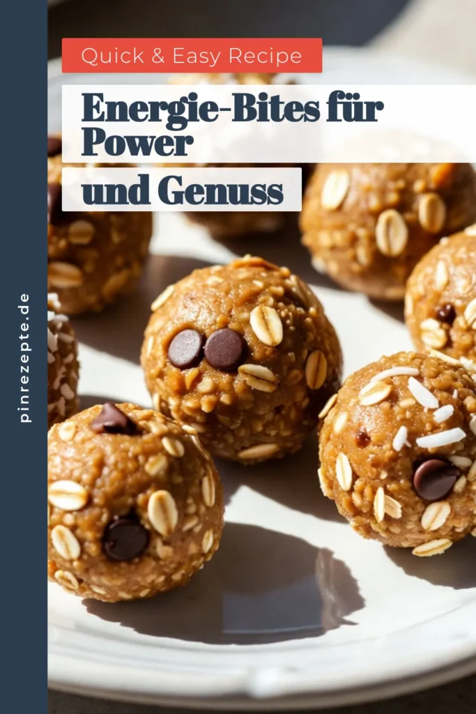 Entdecke unser einfaches Energie-Bites Rezept für gesundes Snacking! Diese proteinreichen Energiebällchen aus Erdnussbutter sind perfekt als veganer Snack Rezept und geben dir den ultimativen Energieschub. Mit nur wenigen Zutaten zubereitet, sind diese Erdnussbutter Snacks nicht nur lecker, sondern auch nahrhaft. Probiere sie aus und teile deine Kreationen! #EnergieBites #GesundeSnacks #Erdnussbutter #VeganerSnack