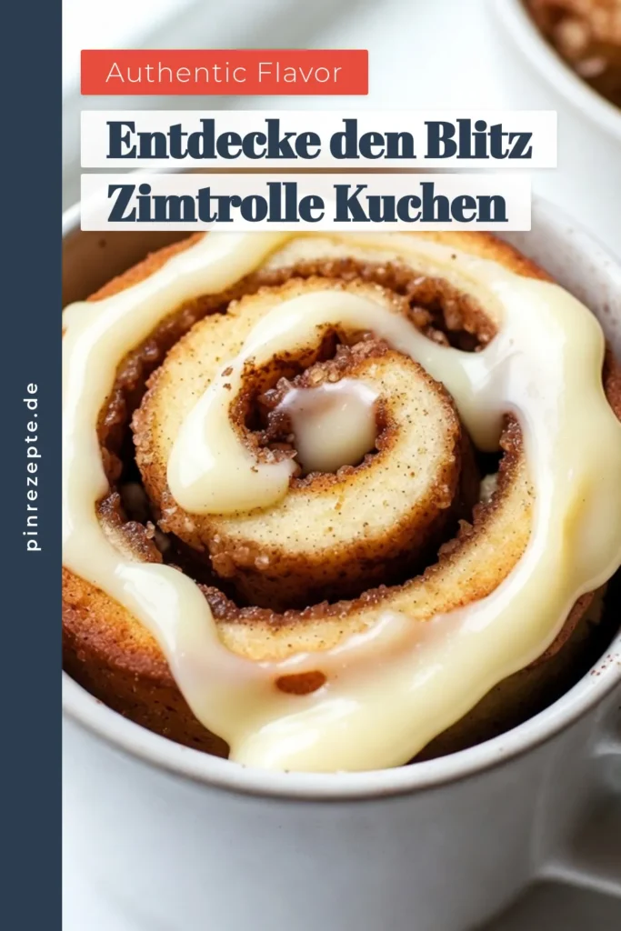 Entdecken Sie dieses schnelle und köstliche Rezept für Zimtrolle Tassenkuchen! Dieser einfache Tassenkuchen ist perfekt für eine süße Vorliebe im Handumdrehen. Genießen Sie die saftigen Aromen des mikrowellen Tassenkuchens, garniert mit einer leckeren Frischkäse-Glasur. Ideal für eine schnelle Nascherei oder als Dessert. Probieren Sie es jetzt aus und überzeugen Sie sich selbst! #Zimtrolle #Tassenkuchen #schnellerTassenkuchen #einfacheZimtrolle