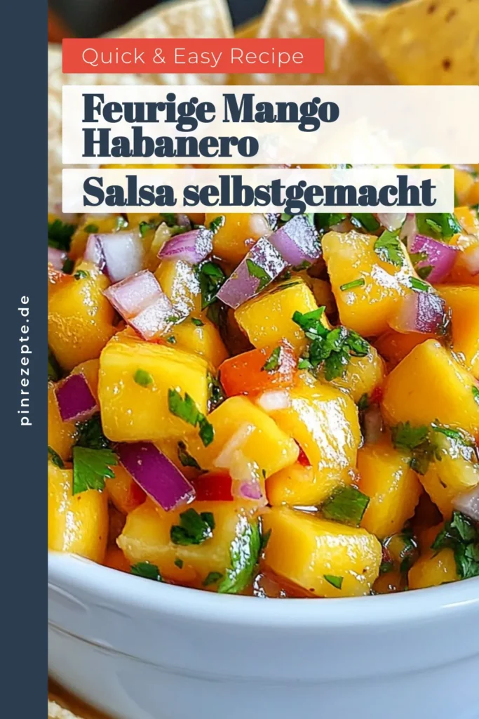 Entdecken Sie dieses köstliche Rezept für Mango Habanero Salsa, das Ihre Geschmacksknospen zum Tanzen bringt! Diese scharfe Salsa ist der perfekte Begleiter für Ihre Tortilla-Chips und verleiht jedem Gericht einen frischen Kick. Mit reifen Mangos, scharfen Habanero-Paprika und frischem Koriander zaubern Sie eine außergewöhnliche Koriander Salsa. Jetzt ausprobieren und genießen! #MangoHabaneroSalsa #scharfeSalsaRezepte #frischeMangoSalsa #HabaneroPaprikaRezept