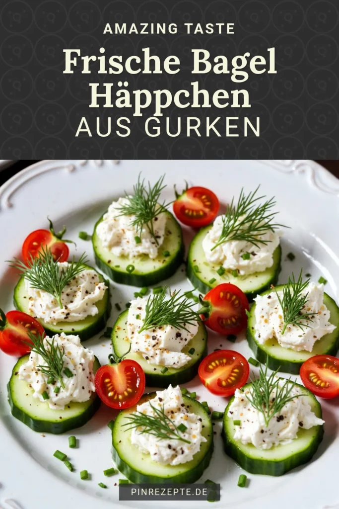 Entdecke das Rezept für alles Bagel Gurkenhäppchen, die perfekten Gurken Snack Rezept für deine nächste Veranstaltung! Diese einfachen Frischkäse Häppchen sind gesunde Party Snacks, die jeder lieben wird. Mit frischem Dill und allem Bagel Gewürz bringen sie Farbe und Geschmack auf deinen Tisch. Bereite diese einfachen Appetizer Rezept in nur 15 Minuten zu und beeindrucke deine Gäste! Jetzt ausprobieren und speichern! #Gurkenhäppchen #PartySnack #FrischkäseHäppchen #AppetizerRezept