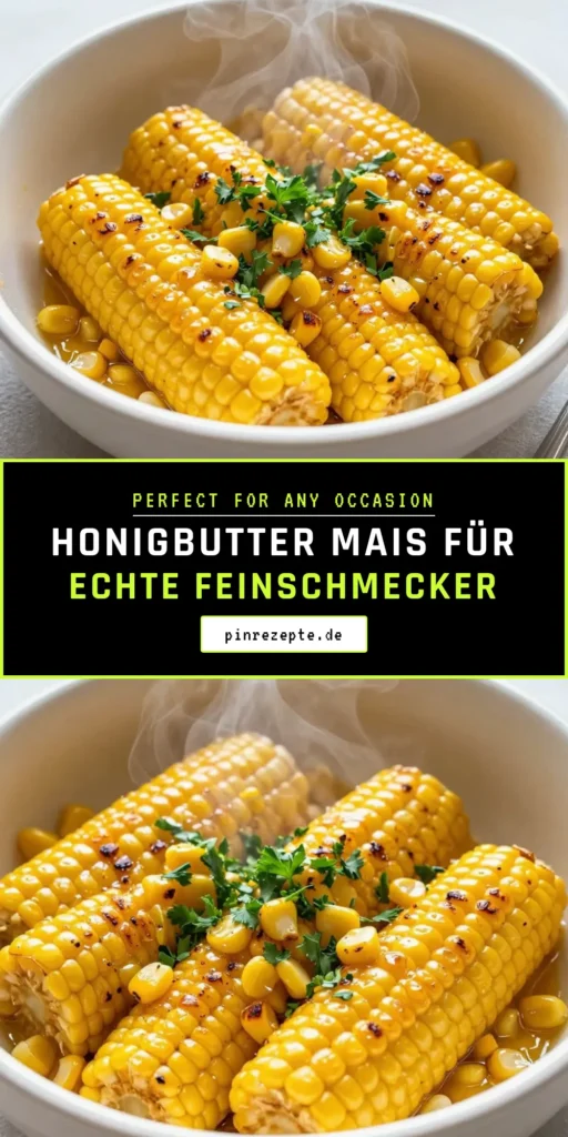 Entdecken Sie das köstliche Rezept für Honigbutter-Pfannenmais – eine perfekte Ergänzung zu Ihren Mahlzeiten! Dieses einfache Beilagenrezept kombiniert frischen Mais mit Butter und Honig für ein unvergessliches Geschmackserlebnis. Genießen Sie süße Maisrezepte, die einfach zuzubereiten sind und Ihre Gäste begeistern werden. Probieren Sie unser Pfannenmais mit Honig und bringen Sie Abwechslung auf den Tisch! Speichern Sie für später! #HonigbutterPfannenmais #leckereMaisgerichte #einfacheBeilagenrezepte #süßeMaisrezepte