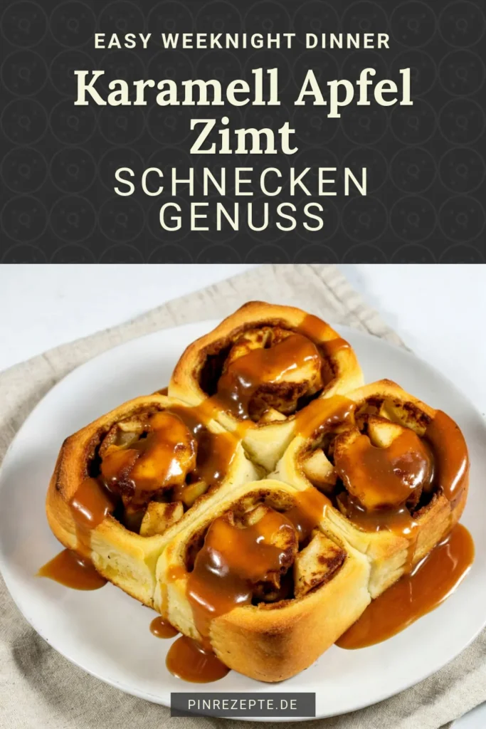 Entdecke das perfekte Rezept für Karamell-Apfel-Zimt-Schnecken, das jedem Liebhaber von Hefeschnecken mit Karamell ein Lächeln ins Gesicht zaubert. Diese Apfel-Zimt Schnecken sind einfach zuzubereiten und sorgen für einen himmlischen Genuss. Probiere unser Karamellsauce Rezept und genieße das Aroma frisch gebackener Schnecken! Speichere dir dieses Rezept für einen Apfel-Zimt Genuss und überrasche deine Familie! #KaramellApfelZimtSchnecken #KaramellsauceRezept #ApfelZimtSchnecken #HefeschneckenMitKaramell