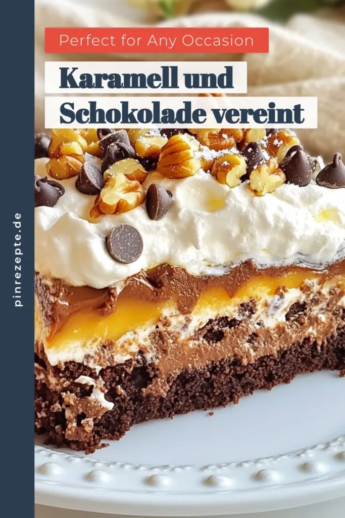 Entdecke unser Rezept für einen himmlischen Schokoladen-Karamell-Kuchen! Dieser dekadente Poke Kuchen ist einfach zuzubereiten und perfekt für jeden Anlass. Mit saftigem Schokoladenkuchen, köstlicher Karamellsauce und einem unwiderstehlichen Karamell-Sahne-Topping wird es zum Hit auf jeder Feier. Probiere dieses einfache Kuchenrezept und überrasche deine Gäste! Speichere dir das Rezept für deinen nächsten Backtag! #SchokoladenKaramellKuchen #PokeKuchenRezept #dekadentesDessert #einfacheKuchenrezepte