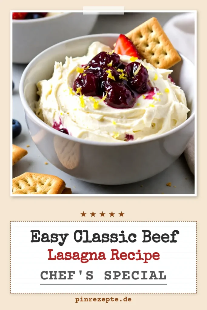 Entdecken Sie den köstlichen Kirschen Cheesecake Dip, ein frisches und einfaches Dessert! Dieses Frischkäse Dip Rezept kombiniert cremigen Frischkäse mit aromatischem Kirschkompott für einen unwiderstehlichen Genuss. Perfekt als schnelle Nachspeise oder beim nächsten Treffen mit Freunden. Servieren Sie diesen Kirschkompott Dip mit Graham-Crackern oder frischen Früchten. Probieren Sie es aus und teilen Sie es! #DessertIdeas #KirschenCheesecakeDip #EinfacheRezepte #Nachspeise