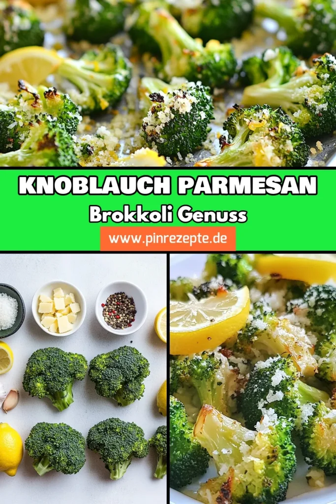 Entdecken Sie unser einfaches Brokkoli Rezept für Knoblauch Parmesan Brokkoli, der eine gesunde Beilage zu jeder Mahlzeit darstellt. Dieser geröstete Brokkoli mit Käse ist schnell zubereitet und begeistert durch seinen würzigen Geschmack. Perfekt als schmackhafte Ergänzung zu Fleisch oder als leichte vegetarische Option. Lassen Sie sich inspirieren und speichern Sie das Rezept für Ihre nächste Kochsession! #KnoblauchParmesanBrokkoli #GerösteterBrokkoli #GesundeBeilage #BrokkoliMitKäse