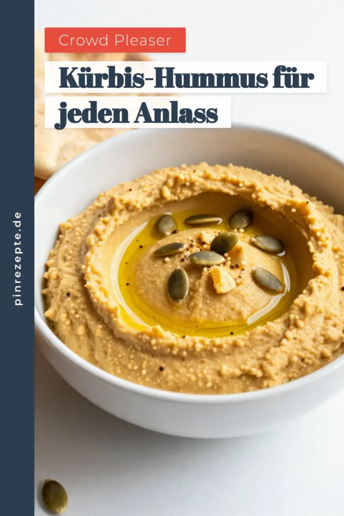 Entdecke unser köstliches Kürbis-Hummus Rezept! Dieses gewürzte Hummus kombiniert Kichererbsen, cremiges Kürbispüree und aromatische Gewürze zu einem gesunden Kichererbsen-Dip, der perfekt für Snacks oder Partys ist. Experimentiere mit gesunden Hummus-Variationen und füge deine liebsten Kürbisrezepte hinzu. Probiere es aus und teile unsere Kreation! #KürbisHummus #GesundeRezepte #KichererbsenDip #Kürbisrezepte
