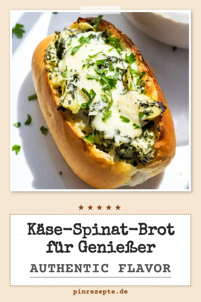 Entdecken Sie unser köstliches Käse-Spinat-Artischocken Brot, das perfekt für jede Gelegenheit ist! Dieses gefüllte Brot Rezept kombiniert die Aromen von frischem Spinat, artischocken Käse und einer cremigen Füllung in einem italienischen Brotlaib. Ideal als Snack oder Partyhäppchen. Lassen Sie sich dieses cremige Brot Rezept nicht entgehen und speichern Sie es für Ihre nächste Feier! #KäseSpinatArtischockenBrot #gefülltesBrotRezept #italienischesBrotFüllung #SpinatArtischockenKäse
