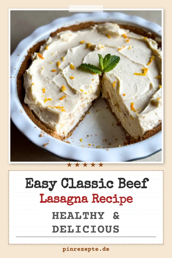 Entdecken Sie das erfrischende Orangen Creme Pie Rezept mit dieser köstlichen Icebox Pie! Diese süße Köstlichkeit auf Graham-Cracker-Kruste mit cremigem Frischkäse und frischem Orangensaft ist das perfekte Sommer Dessert Rezept. Einfach zuzubereiten und ideal für heiße Tage! Ihre Gäste werden begeistert sein. Probieren Sie es aus und genießen Sie die sommerlichen Aromen! Speichern Sie jetzt dieses Rezept! #OrangenCremePie #Dessert #IceboxPieRezept #FrischkäseDessert