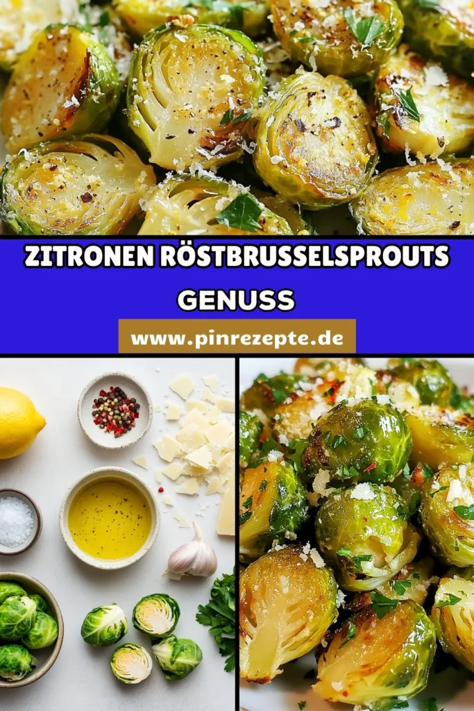 Entdecken Sie unser einfaches Röstbrusselsprouts Rezept mit Zitronen-Knoblauch Rösten, das gesunde Rosenkohlgerichte auf ein neues Level hebt! Diese köstlichen, im Ofen gerösteten Rosenkohl überraschen mit einer Kombination aus Zitrone und Knoblauch, perfekt als einfache Beilage. Verfeinern Sie sie mit Parmesan für zusätzlichen Geschmack. Probieren Sie es aus und verwandeln Sie Ihre Mahlzeiten! #Rosenkohl #GesundeRezepte #Beilagen #Kochen