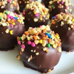 Für die perfekten Schokoladenkeksteig-Trüffel brauchst du einige einfache Zutaten. Hier ist die Liste: - 1 Tasse Weizenmehl - 1/2 Teelöffel Backnatron - 1/4 Teelöffel Salz - 1/2 Tasse ungesalzene Butter, weich - 1/2 Tasse brauner Zucker, fest gepackt - 1/4 Tasse weißer Zucker - 1 Teelöffel Vanilleextrakt - 1 Tasse Mini-Schokoladenstückchen - 1/4 Tasse Milch (oder pflanzliche Alternative) - 8 Unzen Zartbitterschokolade, grob gehackt (zum Überziehen) Diese Zutaten sind leicht zu finden. Du kannst sie in jedem Supermarkt kaufen. Die Mischung aus Butter und Zucker macht den Teig schön weich und süß. Die Trüffel können auch dekoriert werden. Hier sind einige Ideen: - Streusel - Gehackte Nüsse Die Dekoration macht die Trüffel noch schöner. Du kannst verschiedene Farben von Streuseln verwenden. Das gibt jedem Bissen einen kleinen Crunch. Die Nährwerte für diese Trüffel sind wichtig. Jede Trüffel hat etwa 120 Kalorien. Dazu kommen Fette und Zucker. Achte darauf, die Menge zu kontrollieren. Diese Trüffel sind lecker, aber auch süß. {{ingredient_image_2}} Um deinen Keks-Teig zuzubereiten, beginne mit einer Schüssel. Vermische dort das Weizenmehl, Backnatron und Salz gut. Dann nimm eine große Rührschüssel. Schlage die weiche Butter, den braunen Zucker und den weißen Zucker zusammen. Nutze ein Handrührgerät. Rühre, bis die Mischung leicht und luftig ist. Füge den Vanilleextrakt hinzu und rühre gut um. Jetzt kommt der trockene Teil. Gib die trockenen Zutaten nach und nach in die feuchte Mischung. Rühre nur so lange, bis alles verbunden ist. Wenn der Teig zu trocken ist, füge Esslöffel für Esslöffel Milch hinzu. So bekommst du die perfekte Konsistenz. Zum Schluss hebe die Mini-Schokoladenstückchen vorsichtig unter den Teig. Nimm nun Esslöffel des Teigs und forme kleine Kugeln. Jede Kugel sollte etwa 2,5 cm groß sein. Lege die Trüffel auf ein mit Backpapier ausgelegtes Blech. Wenn du alle Kugeln geformt hast, stelle das Blech für 30 Minuten in den Kühlschrank. So wird der Teig fest und lässt sich besser bearbeiten. Während die Trüffel kühlen, schmelze die Zartbitterschokolade. Nutze eine mikrowellenfeste Schüssel. Schmelze die Schokolade in 30-Sekunden-Intervallen. Rühre regelmäßig um, bis sie glatt ist. Wenn die Trüffel fest sind, nimm sie aus dem Kühlschrank. Tauche jede Kugel in die geschmolzene Schokolade. Nutze eine Gabel, um die Kugeln zu wenden. Lass die überschüssige Schokolade abtropfen. Lege die überzogenen Trüffel zurück auf das Blech. Du kannst sie nach Belieben mit Streuseln oder gehackten Nüssen dekorieren. Stelle das Blech erneut für 30 Minuten in den Kühlschrank, bis die Schokolade fest ist. Jetzt sind deine Trüffel bereit zum Genießen! Ein häufiger Fehler ist, den Teig zu lange zu rühren. Das macht die Trüffel hart. Rühre die Zutaten nur so lange, bis sie gerade gemischt sind. Ein anderer Fehler ist, zu wenig Milch hinzuzufügen. Der Teig muss weich, aber formbar sein. Wenn der Teig zu trocken ist, füge nach und nach mehr Milch hinzu. Achte auch darauf, dass die Schokolade gut schmilzt. Zu schnelles Schmelzen kann sie klumpig machen. Die perfekte Konsistenz ist entscheidend für tolle Trüffel. Der Teig sollte weich und klebrig sein, aber nicht auseinanderfallen. Wenn du die trockenen Zutaten hinzufügst, mische sie langsam unter die feuchten Zutaten. Bei Bedarf mehr Milch hinzufügen. Wenn du die Trüffel formst, achte darauf, sie gleichmäßig groß zu machen. So garen sie gleichmäßig in der Schokolade. Kühle die Trüffel gut, damit sie fest werden. Verzieren macht deine Trüffel besonders. Du kannst sie mit bunten Streuseln oder gehackten Nüssen dekorieren. Einfach die Trüffel nach dem Eintauchen in die Schokolade damit bestreuen. Du kannst auch verschiedene Schokoladen für den Überzug nutzen. Weiße Schokolade gibt einen schönen Kontrast. Serviere die Trüffel auf einem hübschen Teller oder in einer Box als Geschenk. So wirken sie noch einladender! Pro Tipps Die richtige Schokolade wählen: Verwende eine hochwertige Zartbitterschokolade für das Überziehen, um den besten Geschmack zu erzielen. Teig kühlen: Stelle sicher, dass du die Teigkugeln ausreichend im Kühlschrank kühlen lässt, damit sie beim Eintauchen in die Schokolade stabil bleiben. Variationen ausprobieren: Experimentiere mit verschiedenen Schokoladensorten oder füge aromatisierte Extrakte hinzu, um neue Geschmacksrichtungen zu kreieren. Perfekte Konsistenz: Achte darauf, die Milch langsam hinzuzufügen, damit der Teig nicht zu flüssig wird. Die Konsistenz sollte formbar, aber nicht klebrig sein. {{image_4}} Für vegane Schokoladenkeksteig-Trüffel kannst du die Butter durch vegane Margarine ersetzen. Statt der Milch nimmst du eine pflanzliche Milch. Achte darauf, dass das verwendete Mehl glutenfrei ist. Es gibt viele glutenfreie Mehle wie Mandel- oder Reismehl, die gut funktionieren. So kannst du allen deine Trüffel anbieten, egal welche Diät sie befolgen. Die klassische Zartbitterschokolade ist lecker, aber du kannst auch andere Schokoladen verwenden. Weiße Schokolade gibt einen süßen Kontrast zum Teig. Milchschokolade ist ebenfalls eine gute Wahl für einen cremigen Geschmack. Wenn du es etwas herber magst, probiere dunkle Schokolade mit einem hohen Kakaoanteil. Jede Schokolade bringt ihren eigenen Geschmack und Stil mit sich. Um deinem Keksteig einen besonderen Kick zu geben, kannst du verschiedene Aromen hinzufügen. Ein bisschen Zimt oder Muskatnuss bringt Wärme und Tiefe. Für eine fruchtige Note füge etwas Orangen- oder Zitronenschale hinzu. Du kannst auch Nussbutter wie Mandel- oder Erdnussbutter hinzufügen. Das gibt den Trüffeln eine neue, aufregende Dimension. Experimentiere mit verschiedenen Aromen, um deine perfekte Mischung zu finden. Um die Trüffel frisch zu halten, lege sie in einen luftdichten Behälter. Dies schützt sie vor Feuchtigkeit und Gerüchen. Du kannst auch Backpapier zwischen die Schichten legen. Das verhindert, dass sie aneinander kleben. Im Kühlschrank bleiben die Trüffel bis zu einer Woche frisch. Wenn du sie länger aufbewahren möchtest, friere sie ein. Im Gefrierfach sind sie bis zu drei Monate haltbar. Achte darauf, sie gut einzupacken. So bleibt der Geschmack erhalten. Normalerweise musst du die Trüffel nicht wieder aufwärmen. Falls du sie warm genießen möchtest, lege sie für einige Sekunden in die Mikrowelle. Achte darauf, sie nicht zu lange zu erwärmen, damit die Schokolade nicht schmilzt. So bleiben sie lecker und schokoladig. Ja, du kannst die Trüffel auch ohne Schokolade machen. Stattdessen kannst du sie einfach so genießen. Du kannst auch Puderzucker oder Kakaopulver verwenden, um einen anderen Geschmack zu erzielen. Diese Optionen machen die Trüffel weniger süß. Denke daran, dass sie dann nicht die gleiche Textur haben. Die Trüffel halten gut eine Woche im Kühlschrank. Bewahre sie in einem luftdichten Behälter auf. So bleiben sie frisch und lecker. Du kannst sie auch länger lagern, aber der Geschmack kann sich verändern. Wenn du sie länger aufbewahren möchtest, ist das Gefrierfach eine gute Wahl. Du kannst verschiedene Alternativen zur Butter ausprobieren. Kokosöl ist eine gute Option, die einen leichten Geschmack bringt. Du kannst auch pflanzliche Margarine verwenden. Diese Optionen sind leicht zu finden. Achte darauf, dass die Konsistenz ähnlich bleibt, damit der Teig gut gelingt. Du hast nun alle Schritte, um leckere Schokoladenkeksteig-Trüffel zu machen. Wir haben die Zutaten, die Zubereitung und hilfreiche Tipps behandelt. Du kennst nun auch Variationen und Aufbewahrungshinweise. Für perfekte Trüffel ist es wichtig, die richtigen Zutaten zu wählen. Achte außerdem auf die Konsistenz des Teigs. Mit diesen Tipps kannst du die köstlichsten Trüffel zubereiten. Ich hoffe, du hast viel Spaß beim Ausprobieren und Teilen deiner Trüffel!